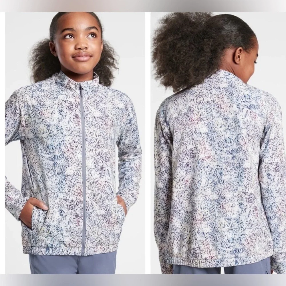 Athleta girl ice storm full zip jacket XXL  extra extra large 16